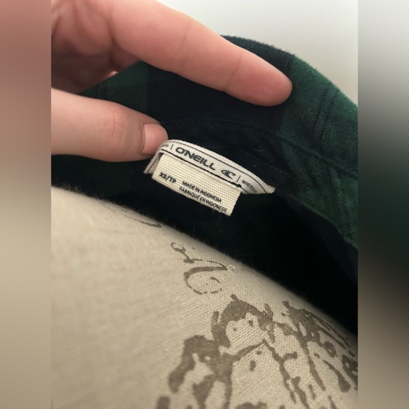 O’Neill Green and Blue Plaid Shirt - Picture 7 of 16